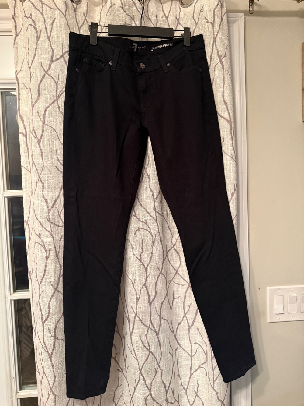 Women's Black Skinny Jeans - Stretch Slim Fit 7 for man kind
